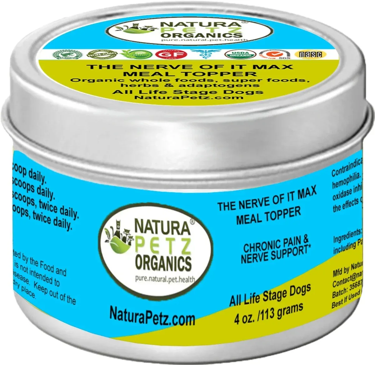 Organic Pet Systems Max Meal Topper - Adjunctive Chronic Pain & Nerve Support* Dogs And Cats, 4 OZ. - Image 2