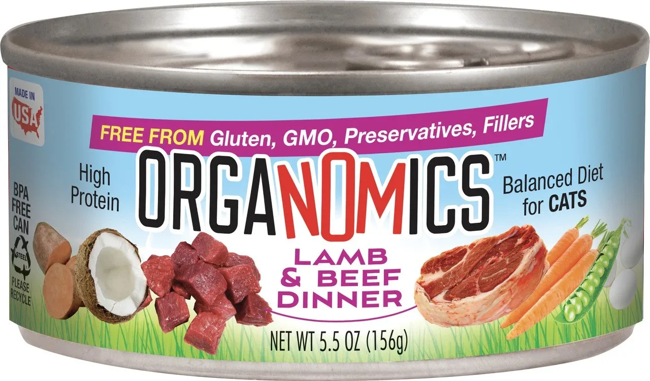 OrgaNOMics Lamb & Beef Dinner Canned Cat Food 24ea/5.5 oz
