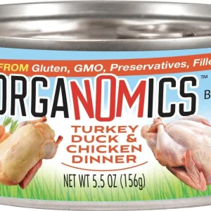OrgaNOMics Turkey Duck & Chicken Dinner Canned Cat Food 24ea/5.5 oz
