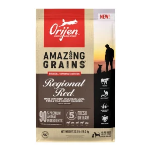 Orijen Amazing Grains Regional Red Dog Food, 22.5 lb