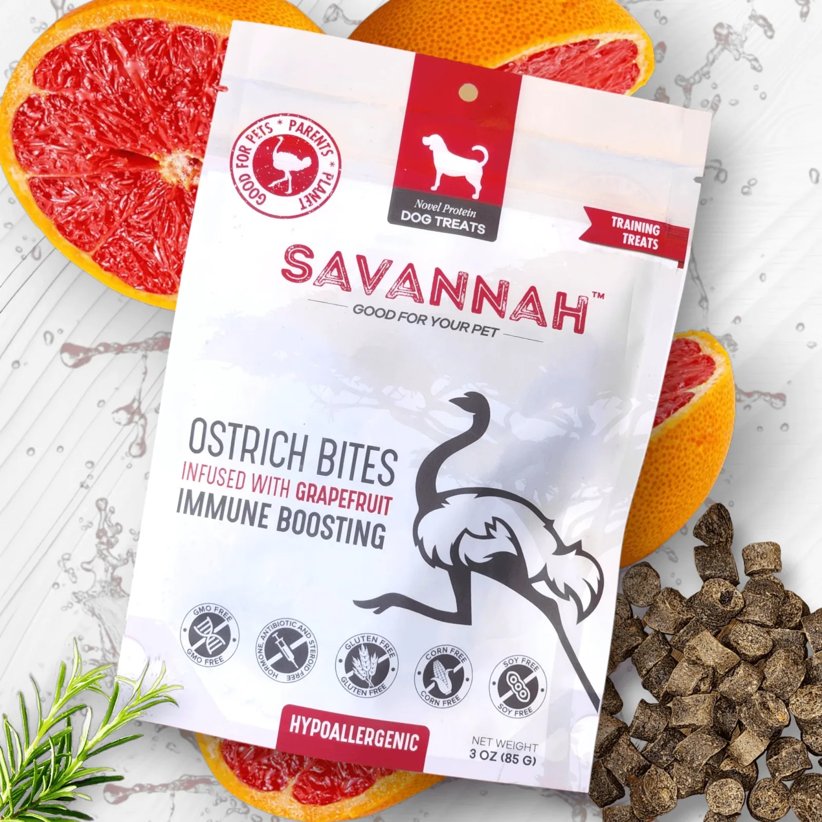Ostrich Bites with Grapefruit (3oz): The Tasty, Immune - Image 2