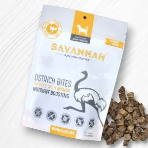 Ostrich Bites with Mango (3oz): The Tropical, Nutrient