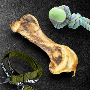 Ostrich Hip Bone (12" x 5"x 3”): The Durable, Flavor