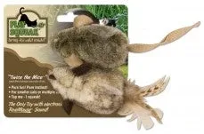 OurPets Twice the Mice Squeaking Mice Catnip Cat Toy, Brown, Mottled Tan, 2-Count