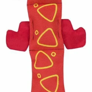 Outward Hound Fire Biterz Dog Toy Lizard 2 Squeakers Red Large