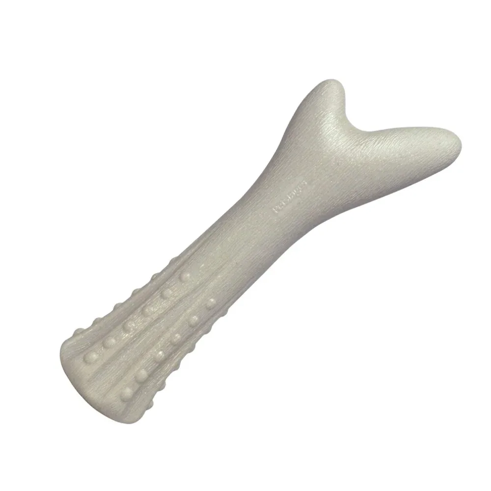 Outward Hound Petstages Deerhorn Durable Chew Toy for Dogs (White)