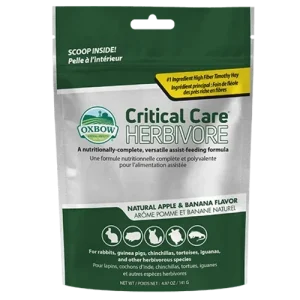 Oxbow Animal Health Critical Care Herbivore Feeding Formula Apple & Banana 4.97 oz