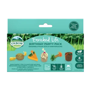 Oxbow Animal Health Enriched Life Birthday Party Pack Small Animal Chew Toy