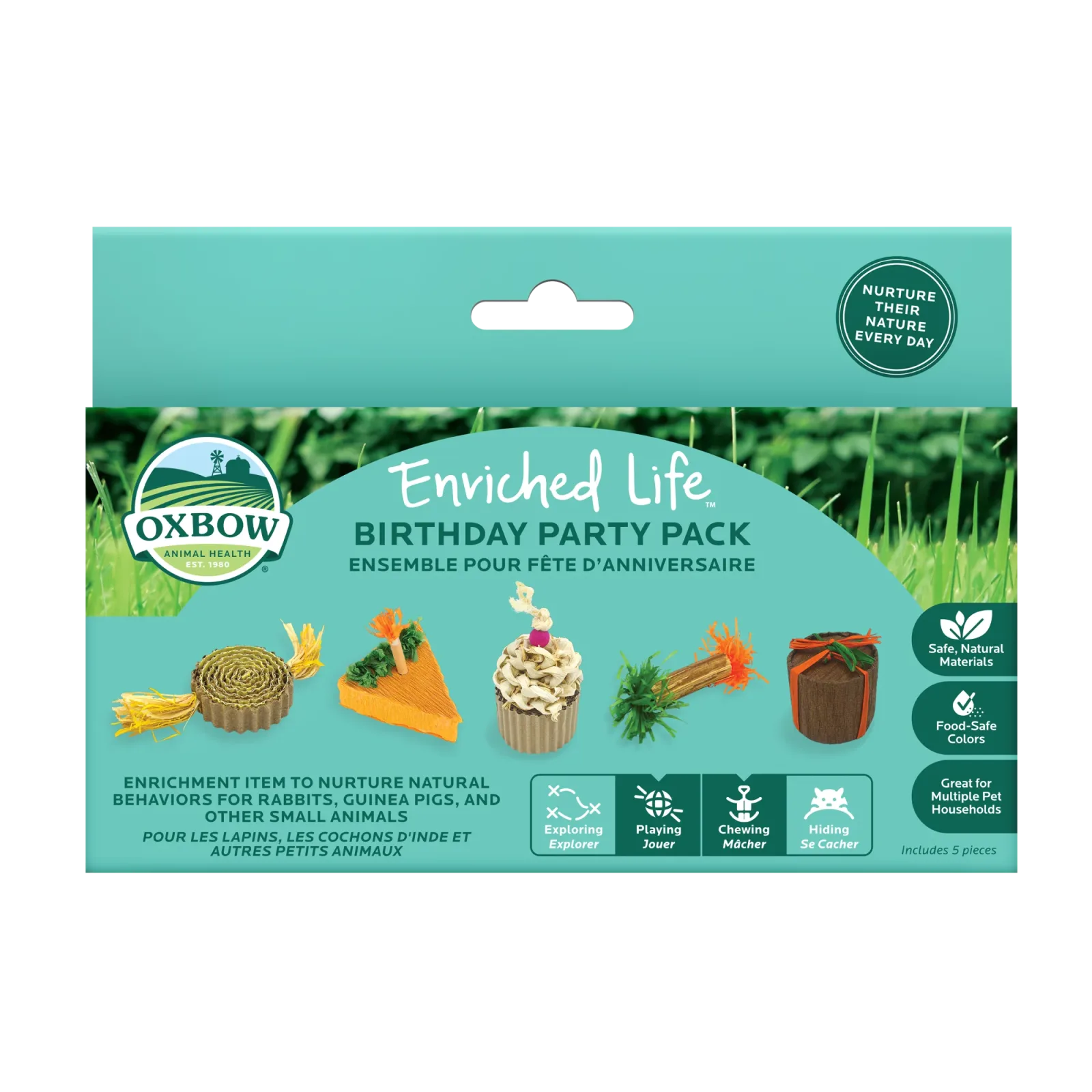 Oxbow Animal Health Enriched Life Birthday Party Pack Small Animal Chew Toy
