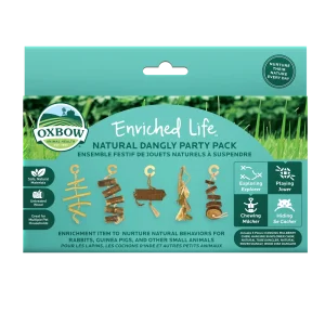 Oxbow Animal Health Enriched Life Natural Dangly Party Pack Small Animal Chew Toy