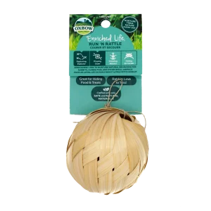 Oxbow Animal Health Enriched Life Run 'n Rattle Small Animal Toy