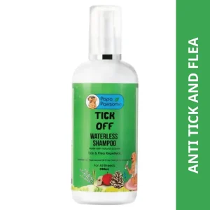 Papa Pawsome Tick Off Waterless Shampoo for Dogs