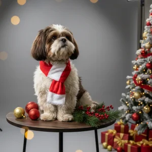 Pawgypets Christmas Scarf for Dogs and Cats