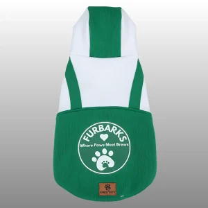Pawgypets Furbarks Hoodie for Dogs (Green)