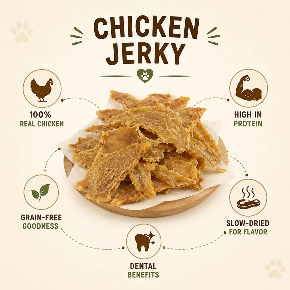 Pawpourri 100% Natural Chicken Jerky Dog Treat - Image 2