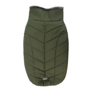 Pawpourri Fleece Lining Puffer Jacket for Dogs and Cats (Dark Green)