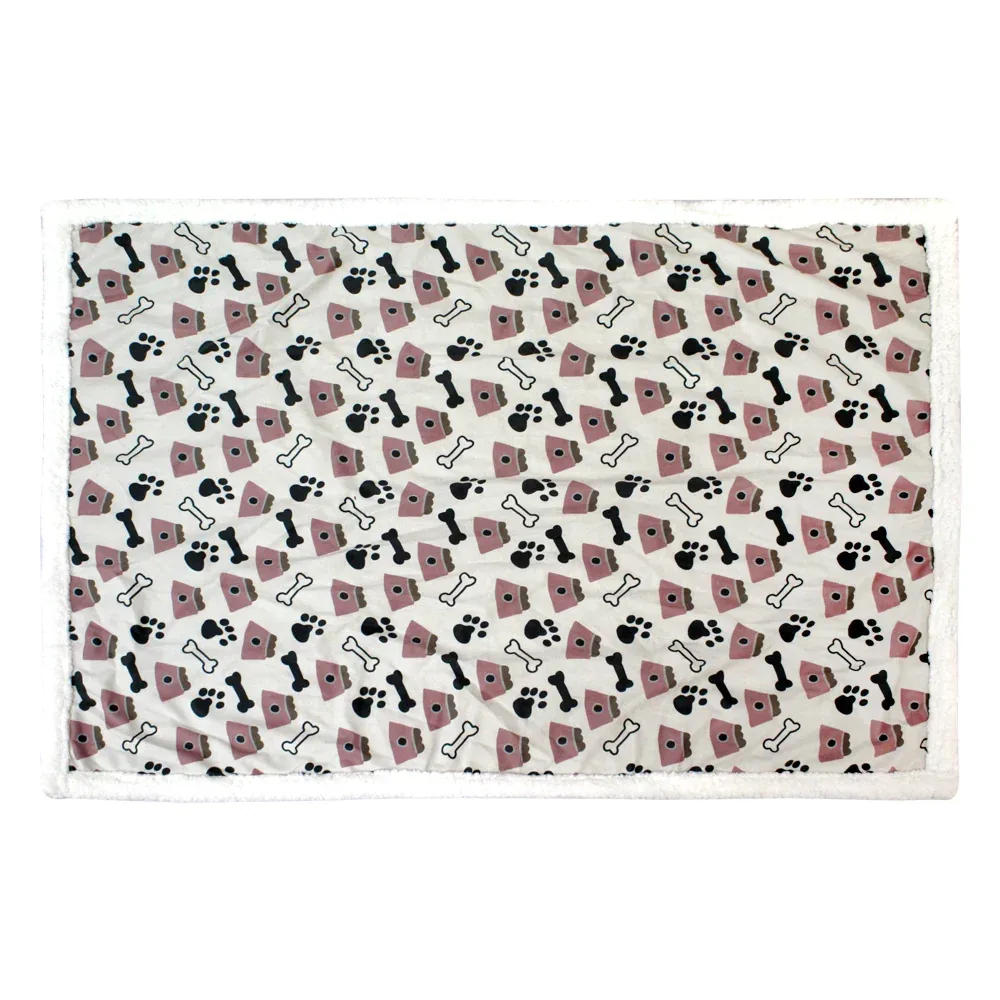 Pawpourri Printed Bone Blanket for Dogs and Cats
