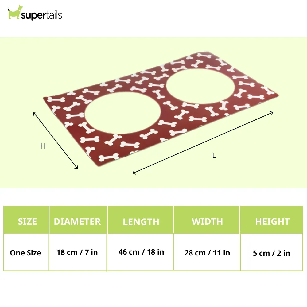 Pawpourri Stay On Mat for Dogs and Cats (Red) - Image 2