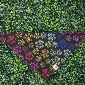 Pawprint Rainbow Bandana