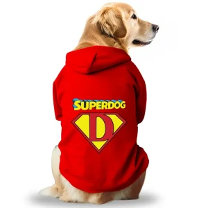 Pawsindia SuperDog Hoodie for Dogs (Red)