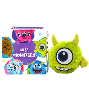 Pawsindia Trembling Monster Toy for Dogs | For Soft Chewers (Green)