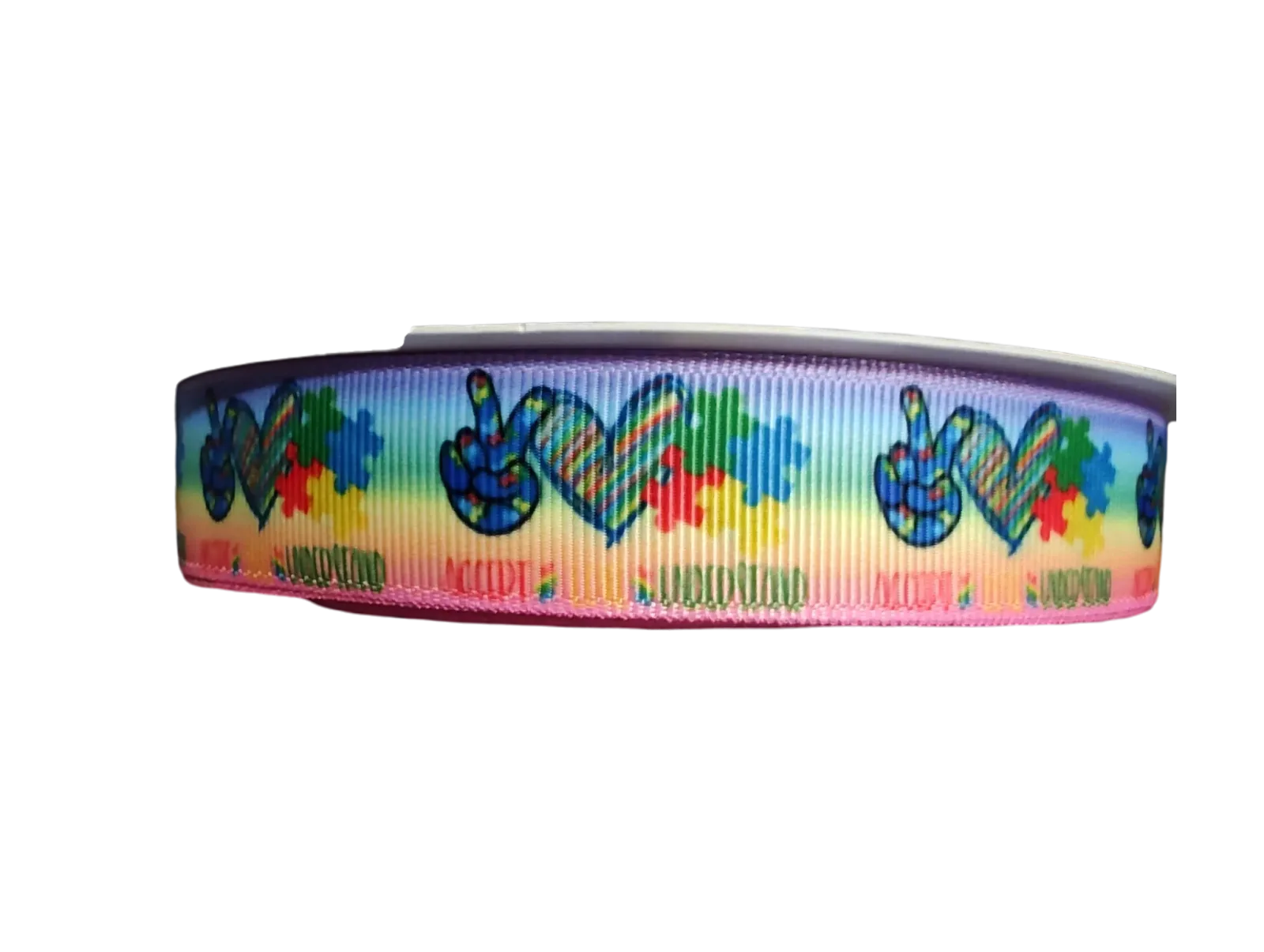 Peace Love Autism Nylon Dog Collar