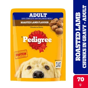 Pedigree Roasted Lamb Flavour Chunks in Gravy Adult Dog Wet Food