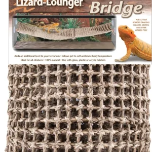 Penn-Plax Bridge Lizard Lounger, Brown, 38 in x 14 in