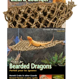 Penn-Plax Corner Lizard Lounger Climbing & Resting Mat, Brown, 15 in x 8 in, Small