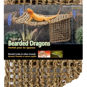 Penn-Plax Corner Lizard Lounger Climbing & Resting Mat, Brown, 17 in x 10 in, Large