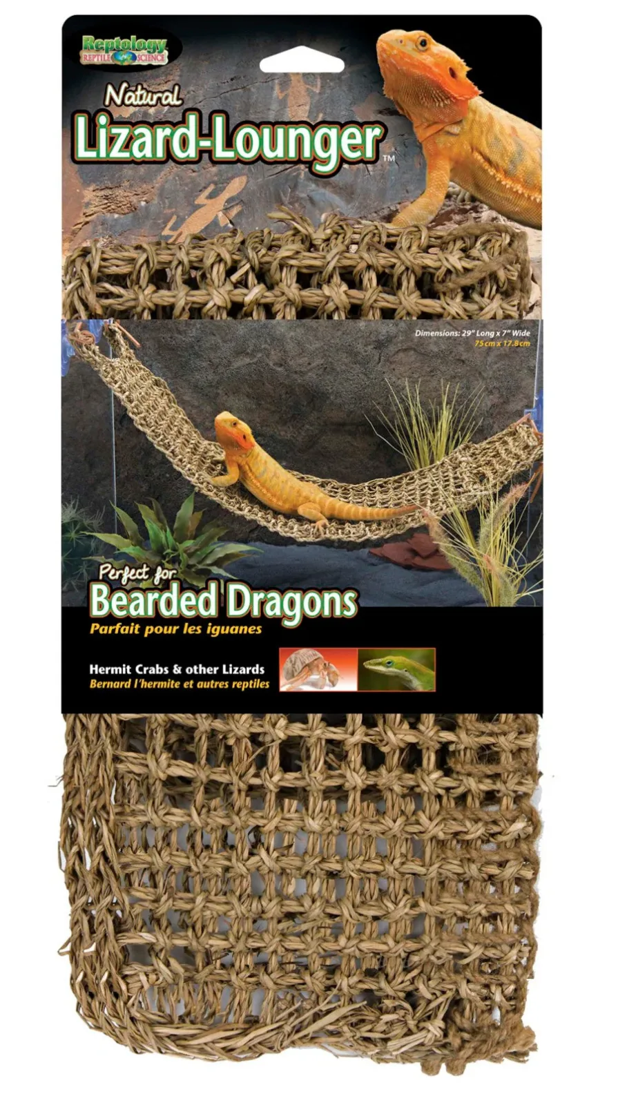 Penn-Plax Corner Lizard Lounger Climbing & Resting Mat, Brown, 29 in x 7 in, X-Large
