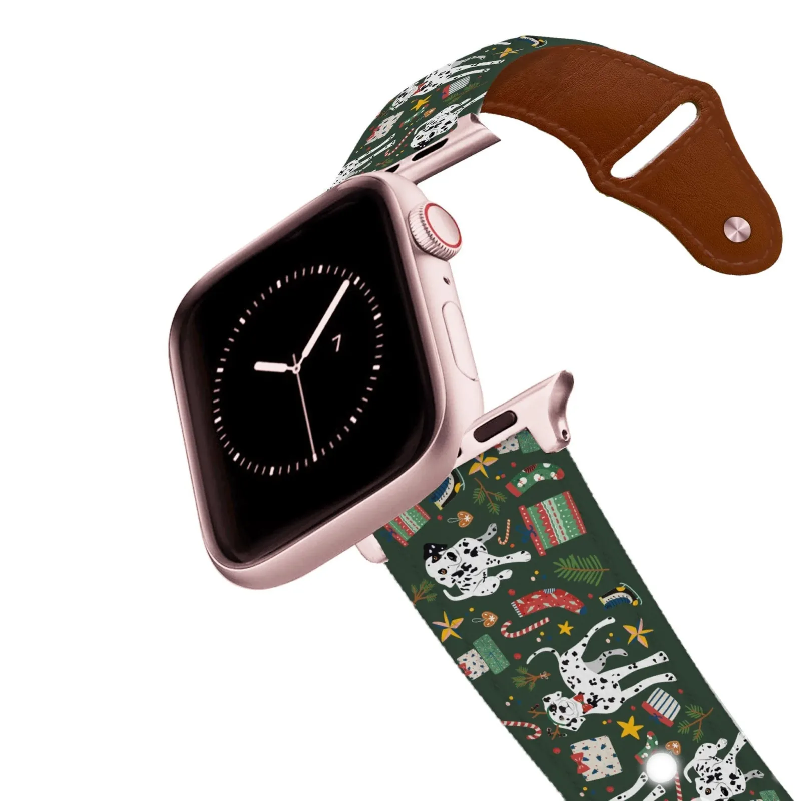 Peppermint Bark Leather Apple Watch Band - Image 2