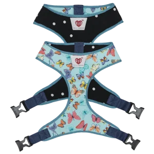 Pet And Parents Butterfly and Polka Reversible Harness for Dogs