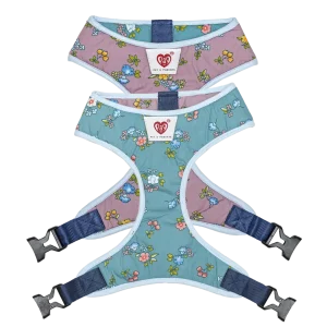 Pet And Parents Dainty Floral Reversible Harness for Dogs
