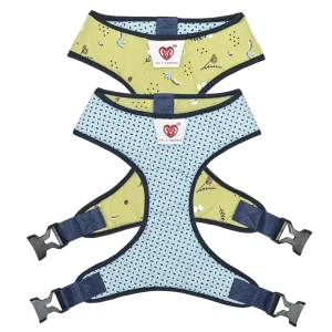 Pet And Parents Green Garden Reversible Harness for Dogs