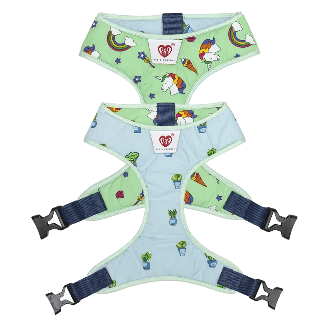 Pet And Parents Little Plant’s Wonderland Reversible Harness for Dogs