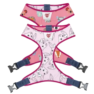 Pet And Parents Pink Faces Reversible Harness for Dogs