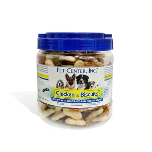 Pet Center Chicken & Biscuits Dog Treat Canister 1 lb