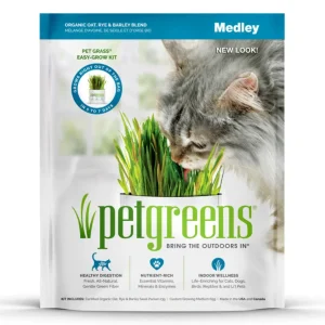 Pet Greens Medley Pet Grass Self-Grow Kit Organic Oat, Rye, & Barley Blend, 3 oz
