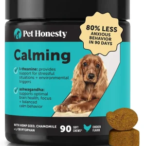 Pet Honesty Calming Chews for Dogs — 90 Soft Chews
