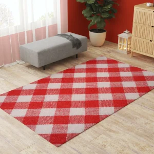 Pet Playpen Floormat, Red Picnic