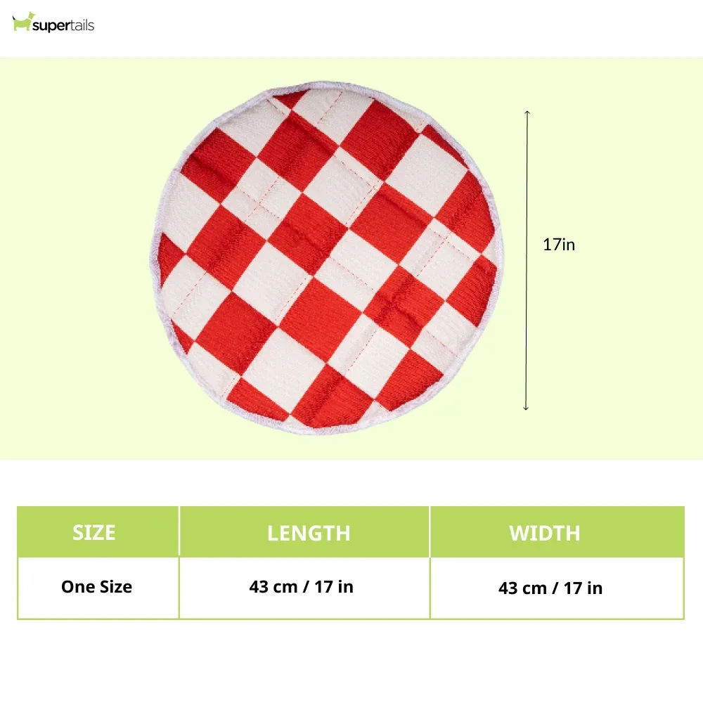 Pet Set Go Cozy Checks Mat for Cats (Red) - Image 2