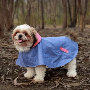 Pet Set Go Dual Colour Cape Style Raincoat for Dogs (Purple)