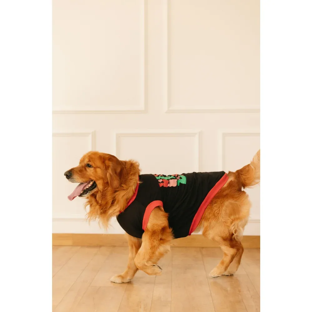 Pet Set Go Living My Best Life T-shirt for Dogs (Black) - Image 2