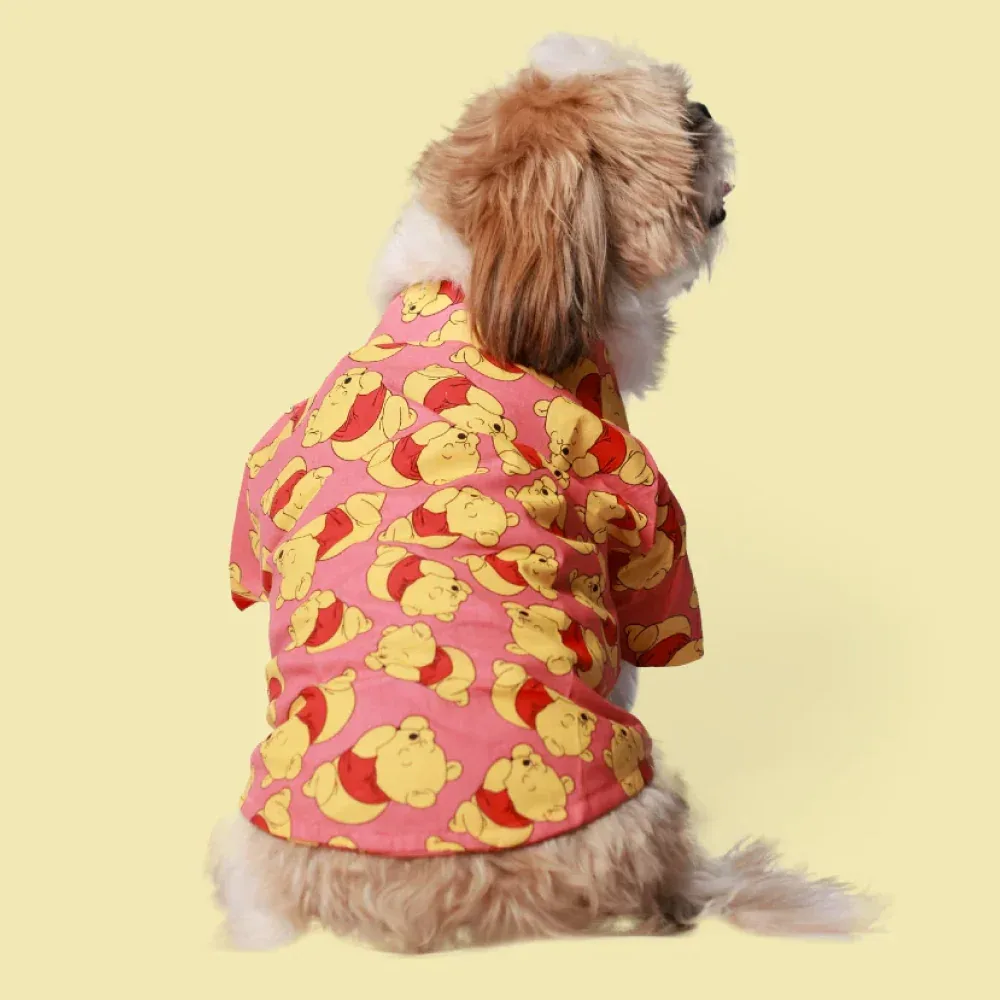 Pet Set Go Pooh Cotton Shirt for Dogs (Red) - Image 2