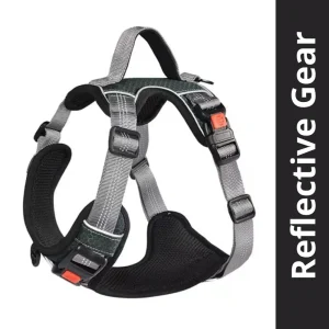 Pet Vogue No Pull Reflective Harness for Dogs (Black)