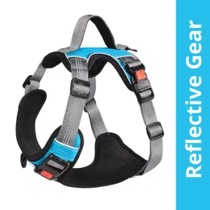 Pet Vogue No Pull Reflective Harness for Dogs (Blue)