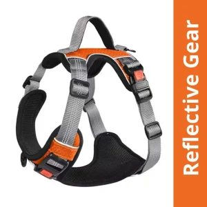 Pet Vogue No Pull Reflective Harness for Dogs (Orange)