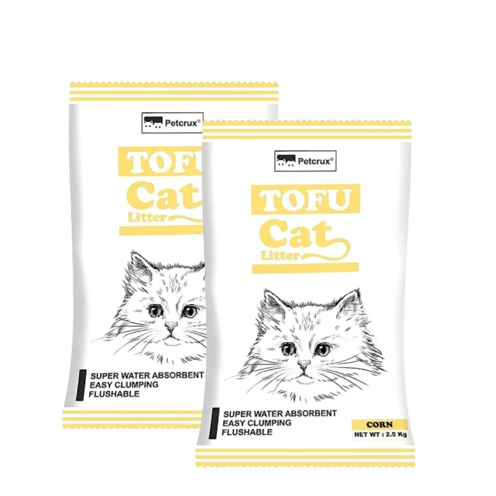 Petcrux Exclusive Organic Tofu Corn Scented Cat Litter - Image 2