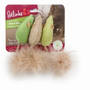 Petlinks Blind Mice Cat Toy Assorted, 3-Count